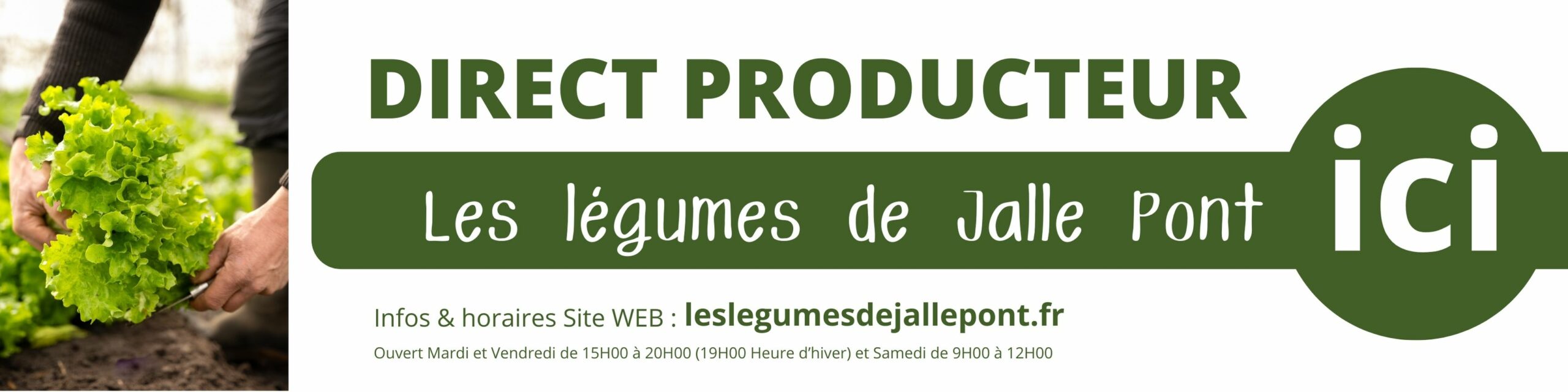 Panneau affichage entrée du site Les Légumes de Jalle Pont